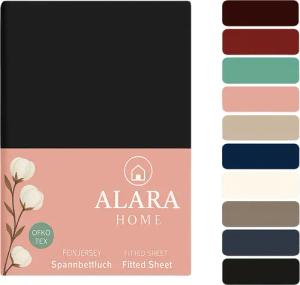 ALARA HOME Spannbettlaken 180x200 Baumwolle 100%