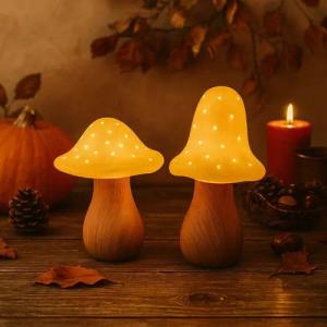 Online-Fuchs LED Dekoobjekt - 2 Pilze