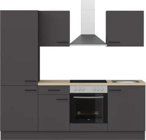 IMPULS KÜCHEN Küchenzeile ""Tirana", Ausrichtung wählbar, Schubkästen mit Soft-Close", vormontiert, wahlweise mit E-Geräten, mit Vollauszug, Breite 230 cm