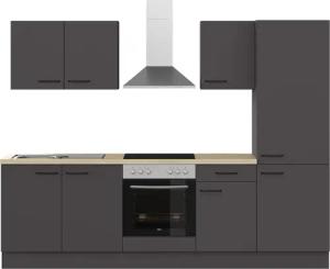 IMPULS KÜCHEN Küchenzeile ""Tirana", Ausrichtung wählbar, Schubkästen mit Soft-Close", vormontiert, wahlweise mit E-Geräten, mit Vollauszug, Breite 270 cm