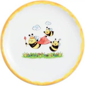 Seltmann Weiden Frühstücksteller "Compact - Fleißige Bienen", (1 St.), rund 19 cm