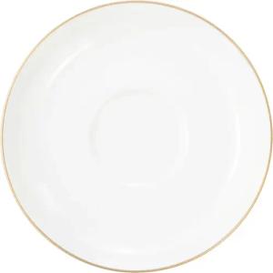 Seltmann Weiden Untertasse "Liberty - Goldrand", (1 St.), Teeuntertasse 13 cm