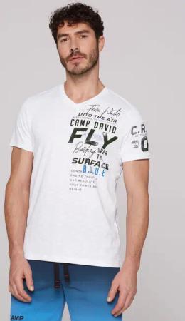 CAMP DAVID V-Shirt aus Baumwolle