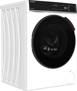 Sharp Waschmaschine Mid Class "ES-WNFB014CWDA-DE", 10 kg, 1400 U/min, 10kg / +WIFI / A-20% / black Doorring+knob/Steam/White