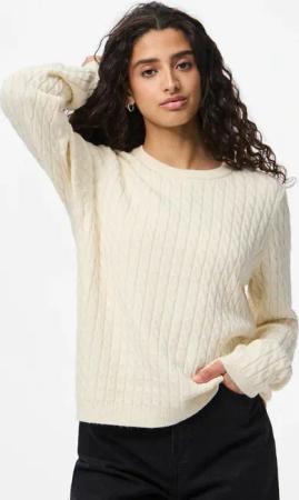 pieces Strickpullover "PCFIA LS CABLE KNIT NOOS BC"