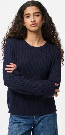 pieces Strickpullover "PCFIA LS CABLE KNIT NOOS BC"