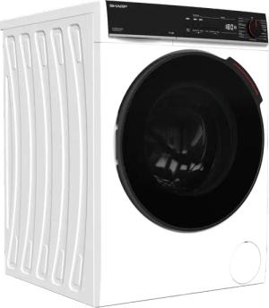 Sharp Waschmaschine Mid Class "ES-WNFB214CWDA-DE", 12 kg, 1400 U/min, 12kg / +WIFI / A-20% / black Doorring+knob/Steam/White