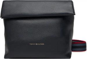 Tommy Hilfiger Handtasche Th Logotape Med Crossover AW0AW17692 Dunkelblau