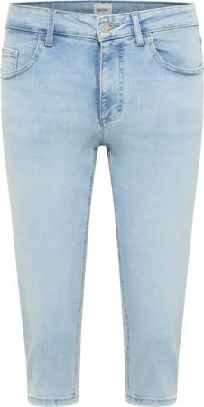 Mustang Damen Jeans-Capri Style Rebecca Capri hellblau