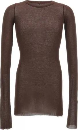 Rick Owens - Rib' T-Shirt - Größe M - braun