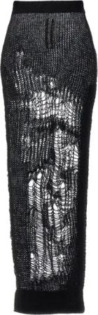 Rick Owens - 'Spider Ziggy' Skirt - Größe XS - schwarz
