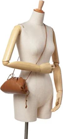 Bottega Veneta Hobo Bags - 2012-2024 Lambskin The Mini Pouch - Gr. unisize - in Braun - für Damen