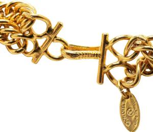 Chanel Halskette - 1970-1980 Gold Plated Lion Head Choker Necklace - Gr. unisize - in Gold - für Damen
