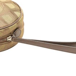 Chanel Kosmetiktaschen - New Travel Line Nylon Round Pouch - Gr. unisize - in Braun - für Damen
