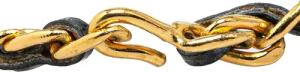 Chanel Halskette - Leather and Gold Plated Medallion Bow Pendant Neck - Gr. unisize - in Gold - für Damen