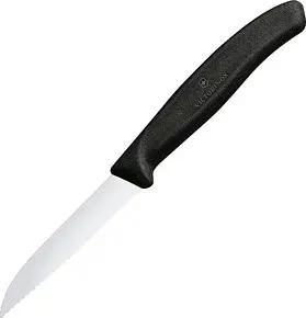 VICTORINOX Kochmesser silber, schwarz glänzend, poliert, Klinge: 8,0 cm, 1 St.