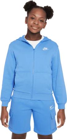 Nike Club Unisex Kapuzenpullover - Blau - Größe: 147 - 158 CM - Foot Locker