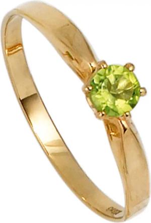 JOBO Goldring, 585 Gold mit Peridot