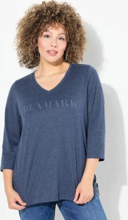 Ulla Popken T-Shirt Shirt Schriftmotiv Classic
