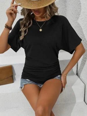 Moda Yakamoz Blusentop JANE'S Damen Kurzarm