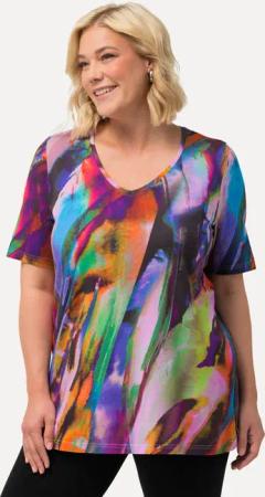 Ulla Popken Longshirt Longshirt farbiger Druck