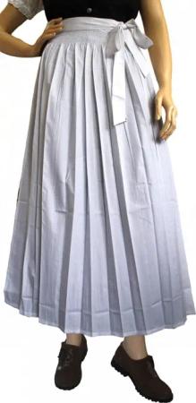 German Wear Dirndlschürze GW1601-3-Weiß, Lange Dirndl