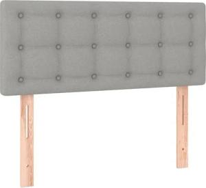 vidaXL Kopfteil LED Kopfteil Hellgrau 80x5x78/88