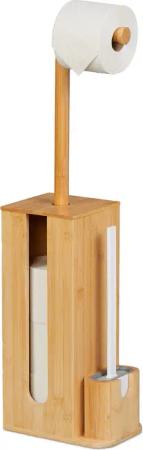 relaxdays WC-Garnitur Bambus & Kunststoff