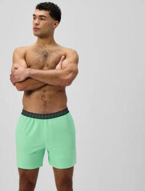 Herren Hyperboom Badeshorts 40 cm mit Taillenbund Grün