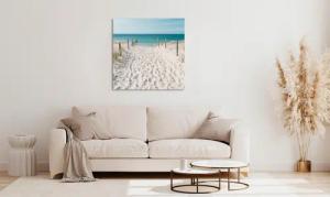 queence Acrylglasbild "Ethos", Strand-Himmel-Düne-Deutschland-Gräser-Meer-Meer Bilder-Spa, (1 St.), Fine Art-Print in Galeriequalität