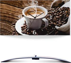 Artland Wanduhr "Heißer Kaffee - dampfender Kaffee", 3D Optik gebogen, mit Quarz- oder Funkuhrwerk, versch. Größen