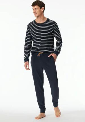 Schiesser Schlafanzug ""Casual Nightwear"", (2 tlg.), mit Bindekordel