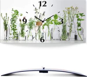 Artland Wanduhr "Öle mit Kräutern", 3D Optik gebogen, mit Quarz- oder Funkuhrwerk, versch. Größen