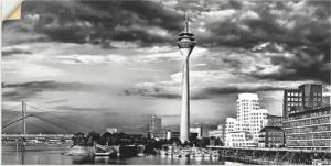 Artland Wandbild "Düsseldorf Collage Skyline 10", Deutschland, (1 St.), als Leinwandbild, Wandaufkleber in verschied. Größen