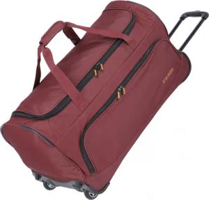 travelite Reisetasche "Basics Fresh, 71 cm, schwarz", Duffle Bag Reisegepäck Reisebag mit Rollen