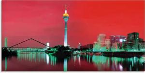 Artland Glasbild "Düsseldorf Skyline V", Deutschland, (1 St.), in verschiedenen Größen