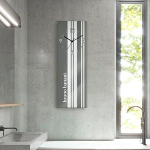 Bruno Banani Wanduhr "Stripes auf Glas", analog, 20 cm
