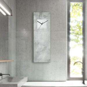 Bruno Banani Wanduhr "Beton auf Glas", analog, 20 cm