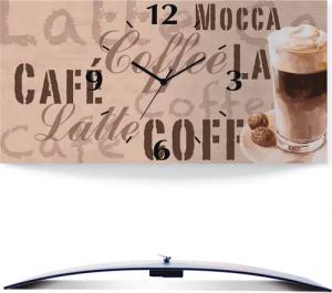 Artland Wanduhr "Kaffee - Latte Macchiato", 3D Optik gebogen, mit Quarz- oder Funkuhrwerk, versch. Größen