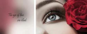queence Leinwandbild "Eyes", Foto-Romantisch-Menschen-Kunst-Modern-Spa-Spa Bilder-Sprüche-Sprüche & Texte-Schriftzug-Schriftzüge-Liebessprüche, (Set), Premium-Leinwandstoff, Handarbeit aus Deutschland, Spruch, 2er Set