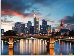 Artland Glasbild "Frankfurt am Main Skyline II", Deutschland, (1 St.), in verschiedenen Größen