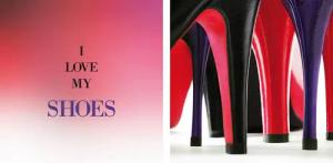 queence Leinwandbild "Shoes", Schuh-Schuhe-Kunst-Modern-Sprüche-Sprüche & Texte-Schriftzug-Schriftzüge, (Set), Premium-Leinwandstoff, Handarbeit aus Deutschland, Spruch, 2er Set