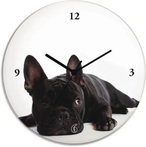 Artland Wanduhr "Bulldogge", wahlweise mit Quarz- oder Funkuhrwerk, lautlos ohne Tickgeräusche