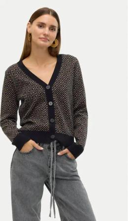 Vero Moda Strickjacke Aria 10314507 Schwarz Regular Fit