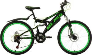 KS-Cycling Kinderrad Bliss Jugendfahrrad Mountainbike Fully Bliss 24 Zoll Rahmenhöhe 38 cm 18 Gänge schwarz schwarz ca. 24 Zoll
