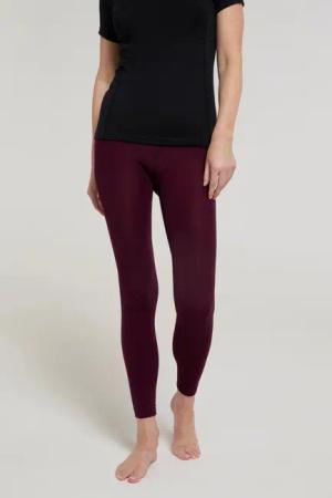 IsoTherm Gefütterte Damen-Leggings - Burgunderrot