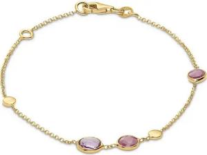 CHRIST Goldarmband CHRIST Damen-Armband 375er Gelbgold 2 Rubin, modern