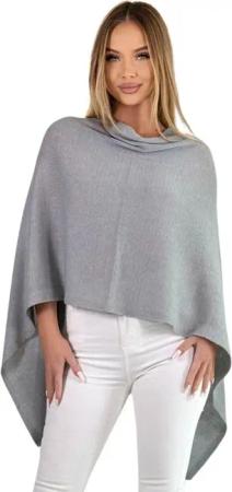 Mississhop Strickponcho Damen Poncho Cape Überwurf