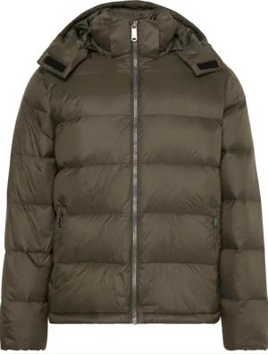 Calvin Klein Jeans Steppmantel "LS NYLN ZP OFF HD DW", Mit Rundhalsausschnitt