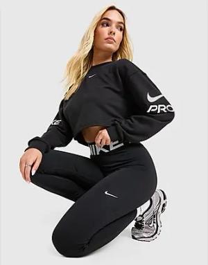 Nike Training Pro Crew Sweatshirt Damen - Damen, Schwarz